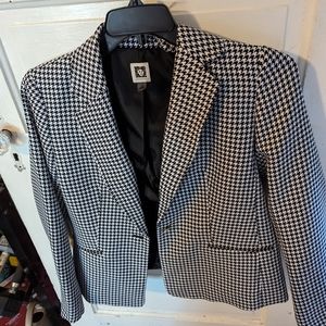 Anne Klein houndstooth blazer